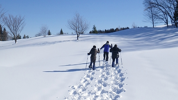 snowshoeing