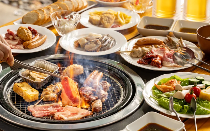 夕食はバーベキュー/3大特典つきプラン