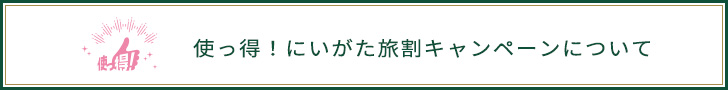 使っ得！にいがた旅割キャンペーンについて