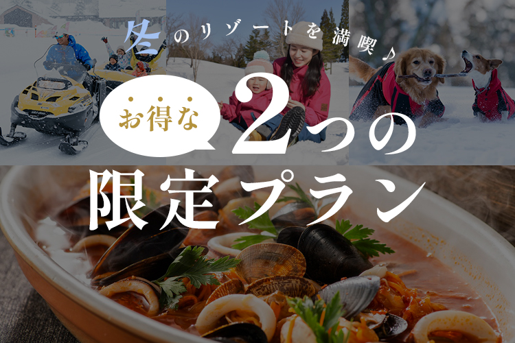 【冬のリゾートを満喫♪】 お得な2つの限定プラン